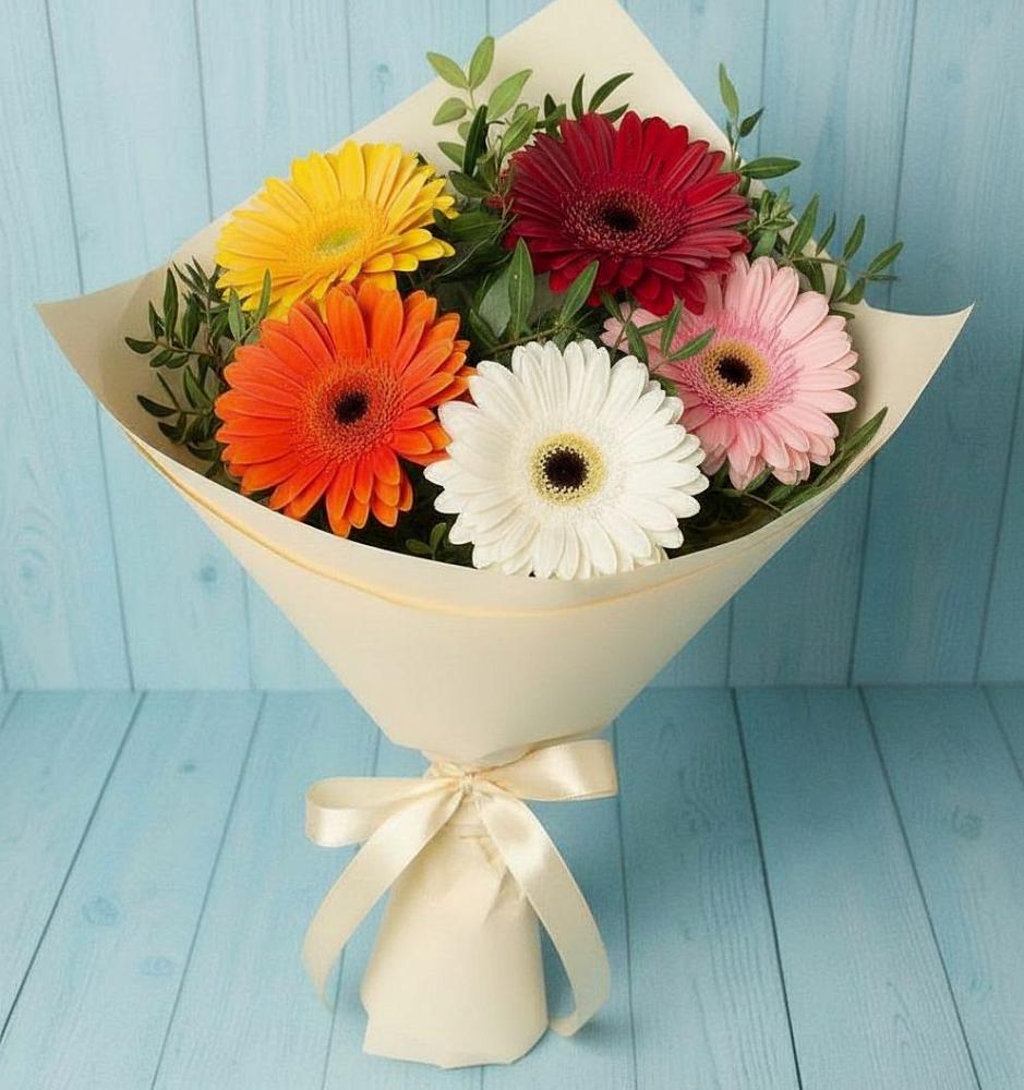 Букет цветов из: Герберы в Нижней Омке