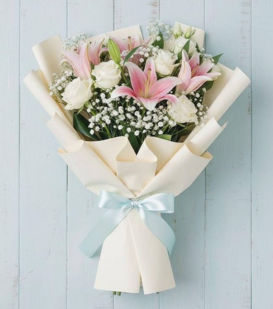 Букет цветов из: Лилии в Нижней Омке