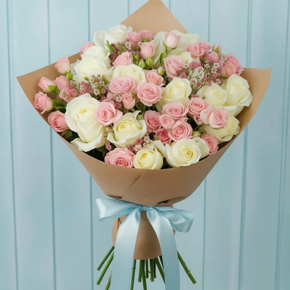 Букет цветов из: Розы в Нижней Омке