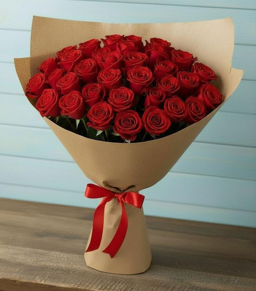 Букет Красные розы Милано в Нижней Омке