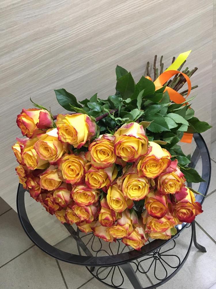 Букет Желтые розы в Нижней Омке