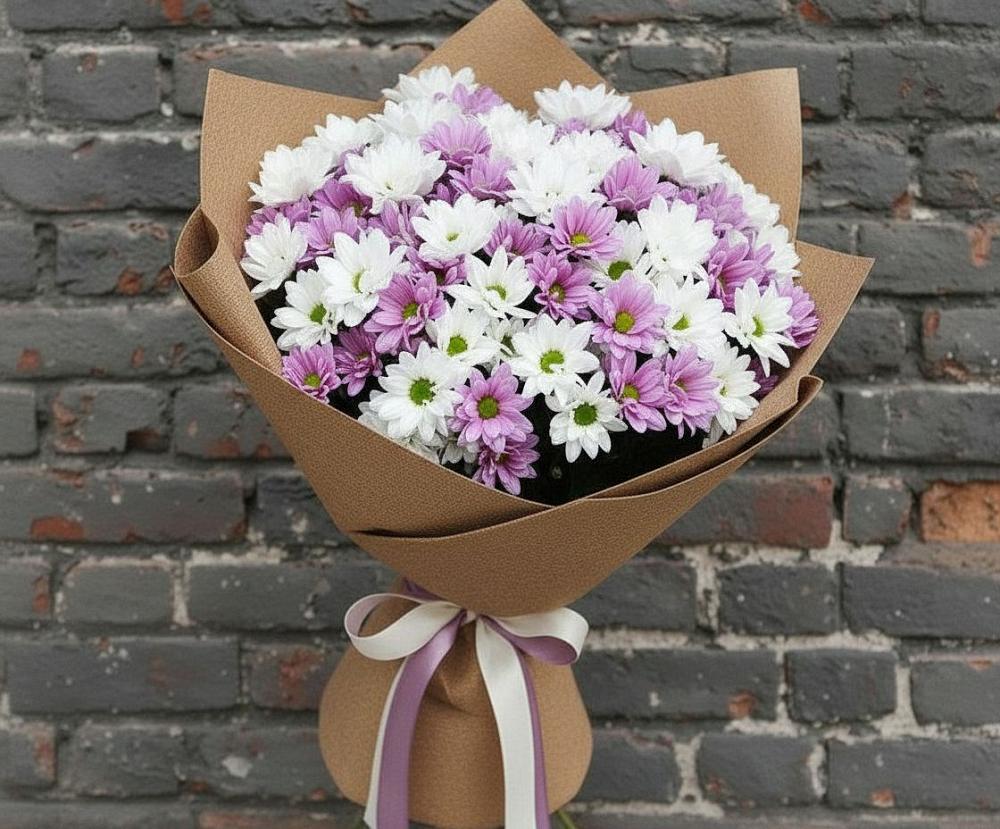 Букет цветов из: Хризантемы в Нижней Омке