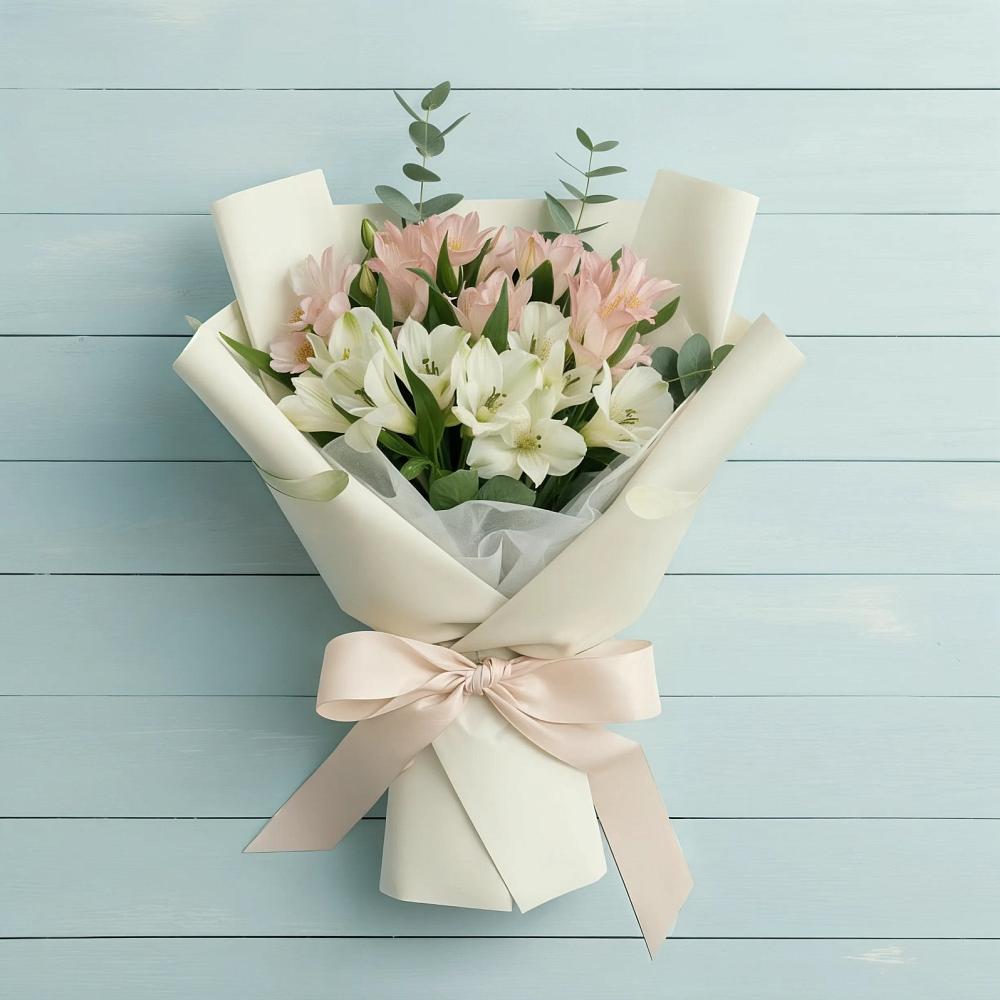 Букет цветов из: Альстромерии в Нижней Омке