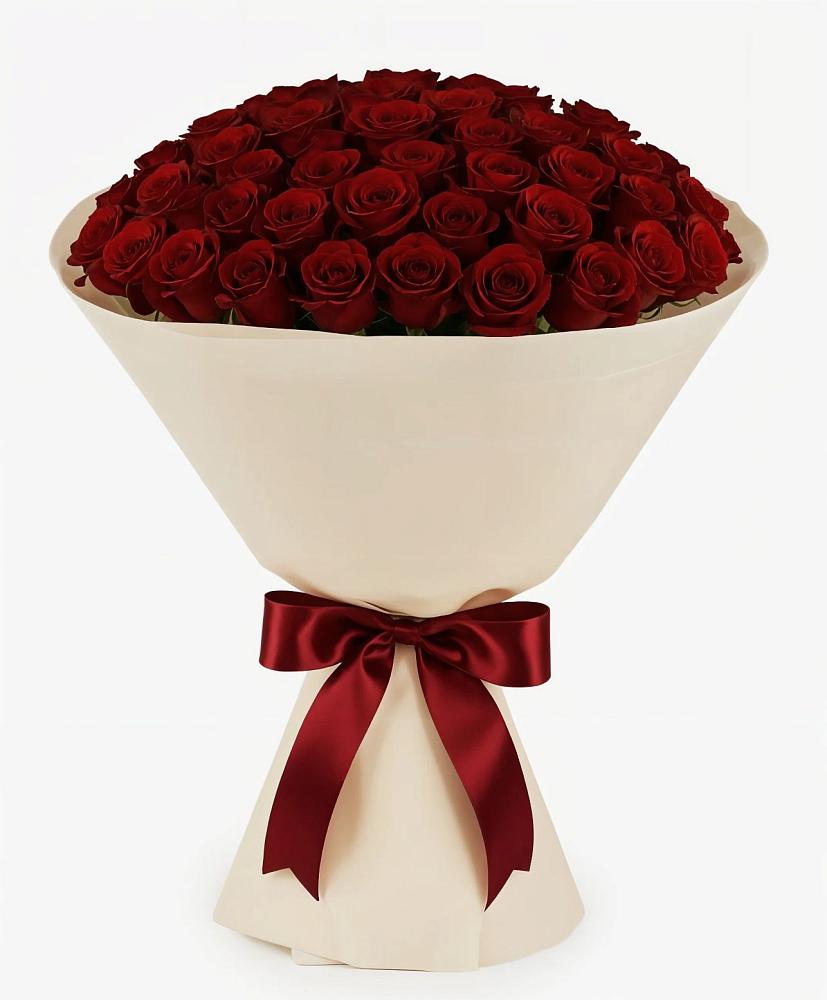 Букет 101 Бордовая роза Блэк Бакарра в Нижней Омке