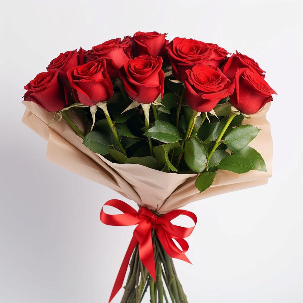 Букет 11 Красных роз Эдлесс Лав в Нижней Омке