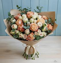 Букет цветов из:  Альстромерии и Розы в Нижней Омке