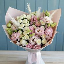 Букет цветов из:  Альстромерии и Розы в Нижней Омке